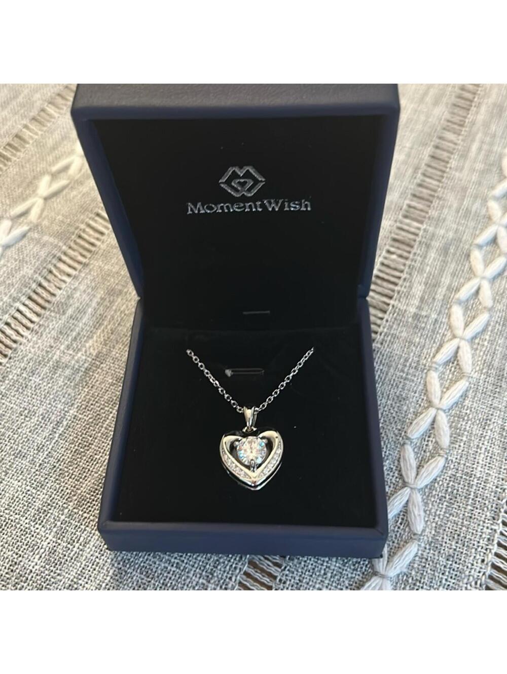 Moment Wish plum Blossom 6.5mm Moissanite pendant necklace